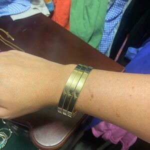 Gold Tone Bangle Bracelet Set